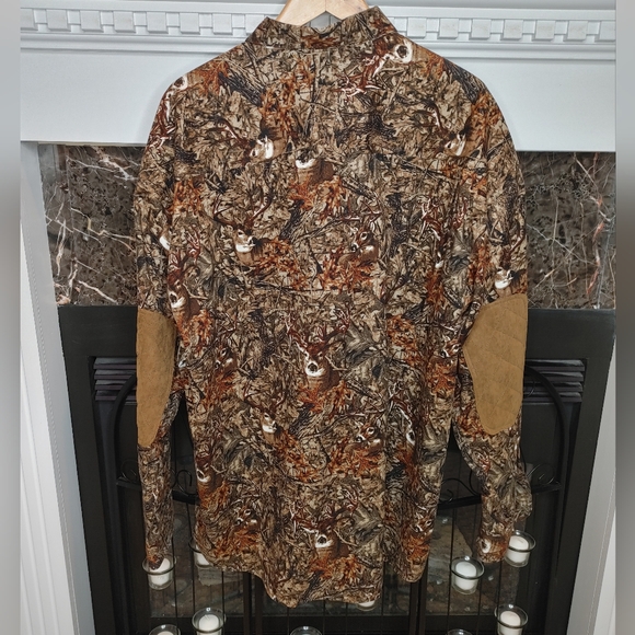 CLEARWATER OUTFITTERS SUEDE TRIM DEER HUNT SHIRT XXL - Picture 3 of 7